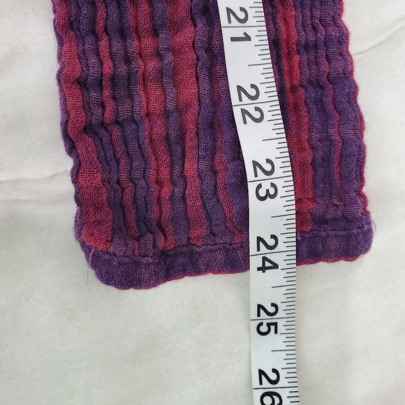 Free People Whistle While You Work Gauzy Purple Plaid Tiered Button Up Tunic Top - Picture 15 of 15